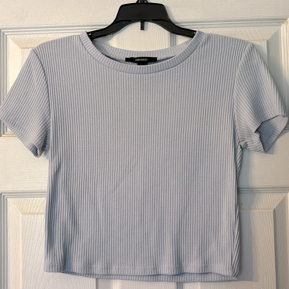 Forever 21 light blue crop top. Size women’s medium